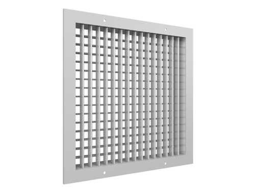 Double deflection supply grille