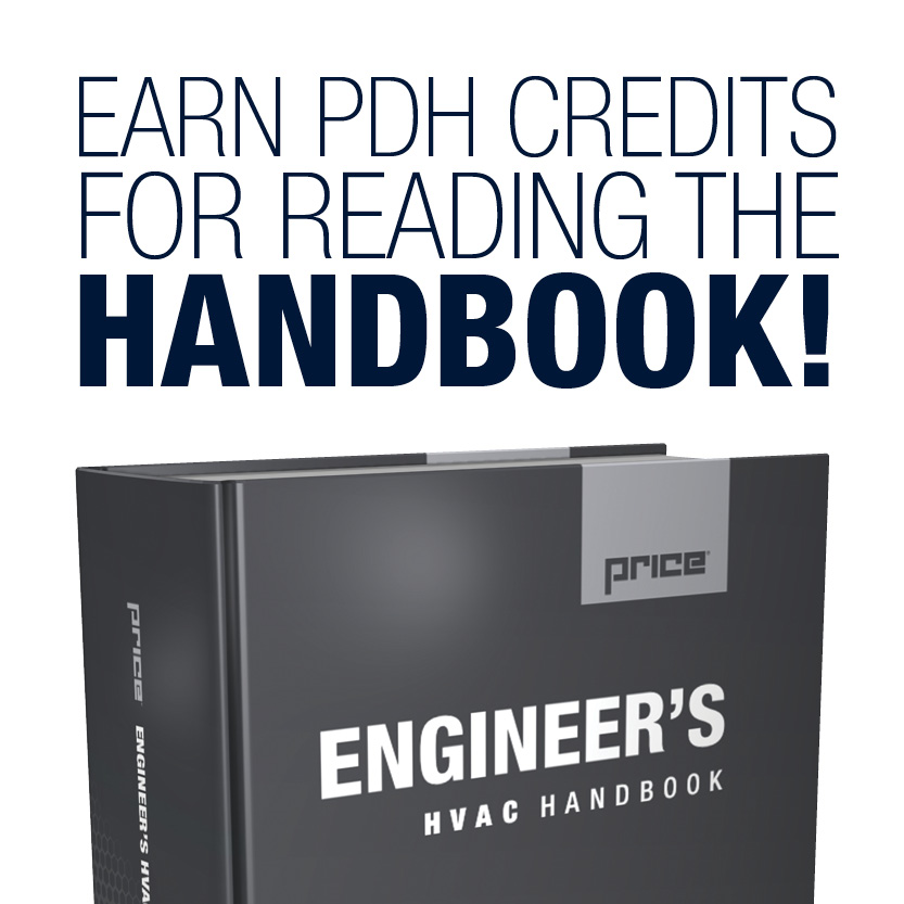 earn PDH credits for reading the Price Engineer's HVAC Handbook